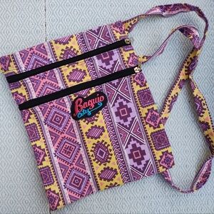 Baguio City purple canvas crossbody